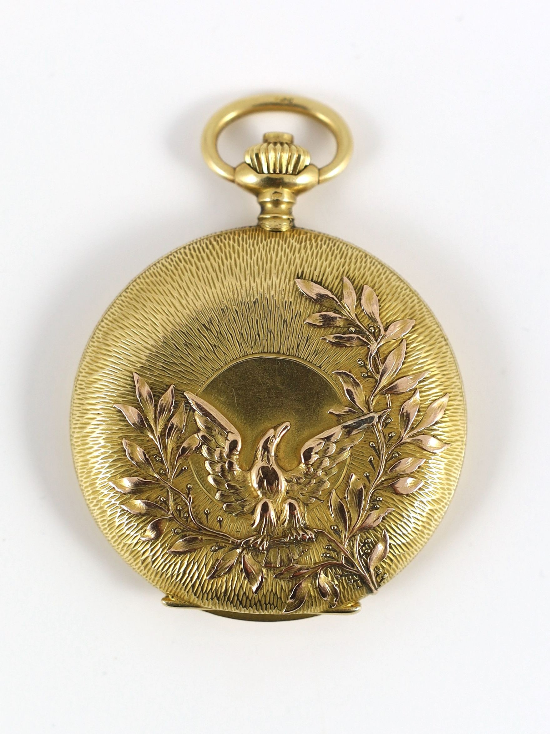 An early 20th century 18k gold Vacheron & Constantin keyless hunter dress pocket watch